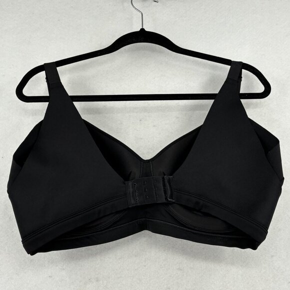 Warners Wireless Lift Bra Size 2XL Black Light Supportive Side Smoothing Panels - Picture 7 of 9